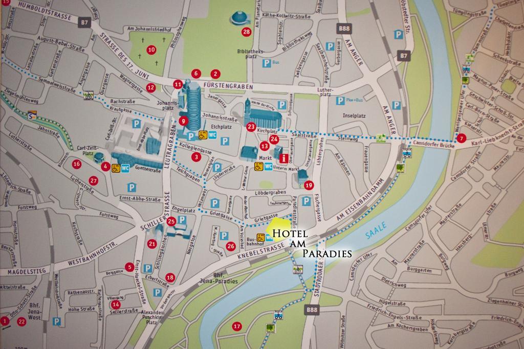 Cityhotel Jena Am Paradies Kültér fotó